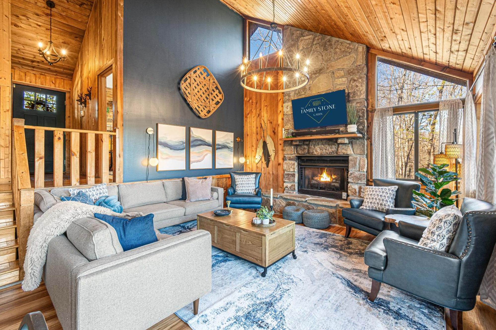 The Family Stone Luxe Sleeps 12 Hot Tub Dogfriendly Dollywood Hébergement de vacances Pigeon Forge